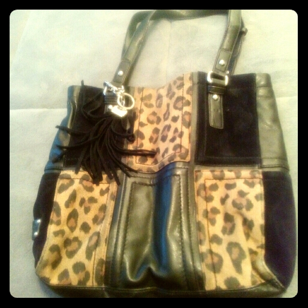 Large leather and suede tignanello since 1988